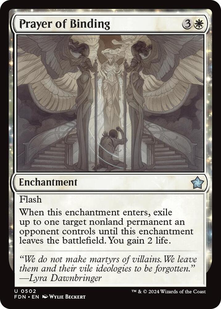 Prayer of Binding 502 card from Foundations