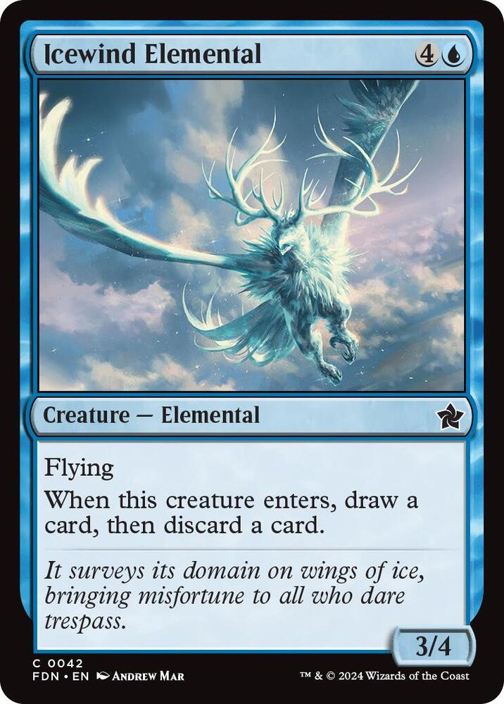 Icewind Elemental 42 card from Foundations