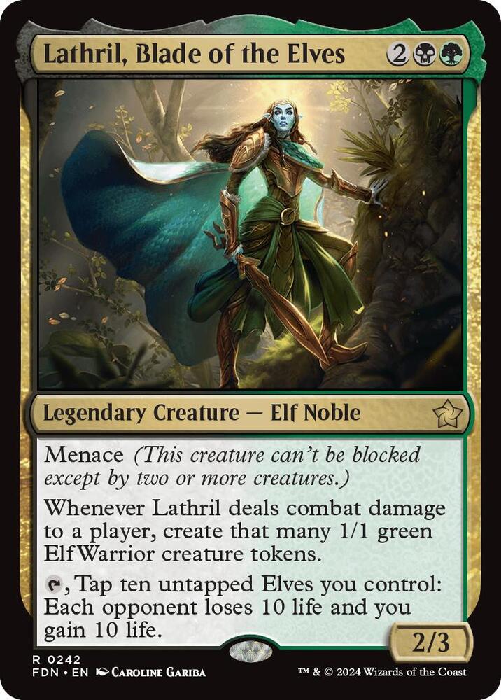 Lathril, Blade of the Elves 242 card from Foundations