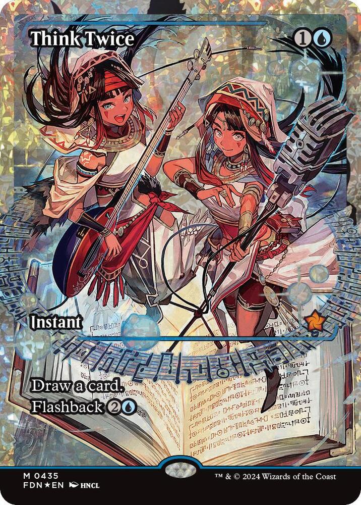 Think Twice (Showcase) (Fracture Foil) 435 card from Foundations
