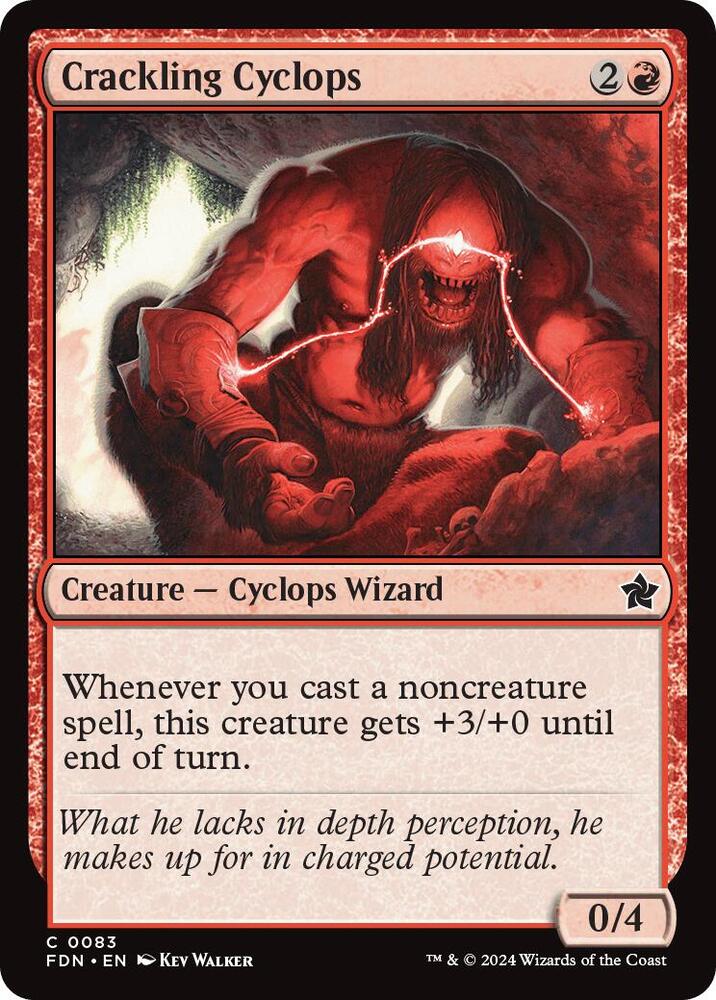 Crackling Cyclops 83 card from Foundations