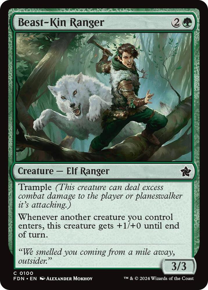 Beast-Kin Ranger 100 card from Foundations