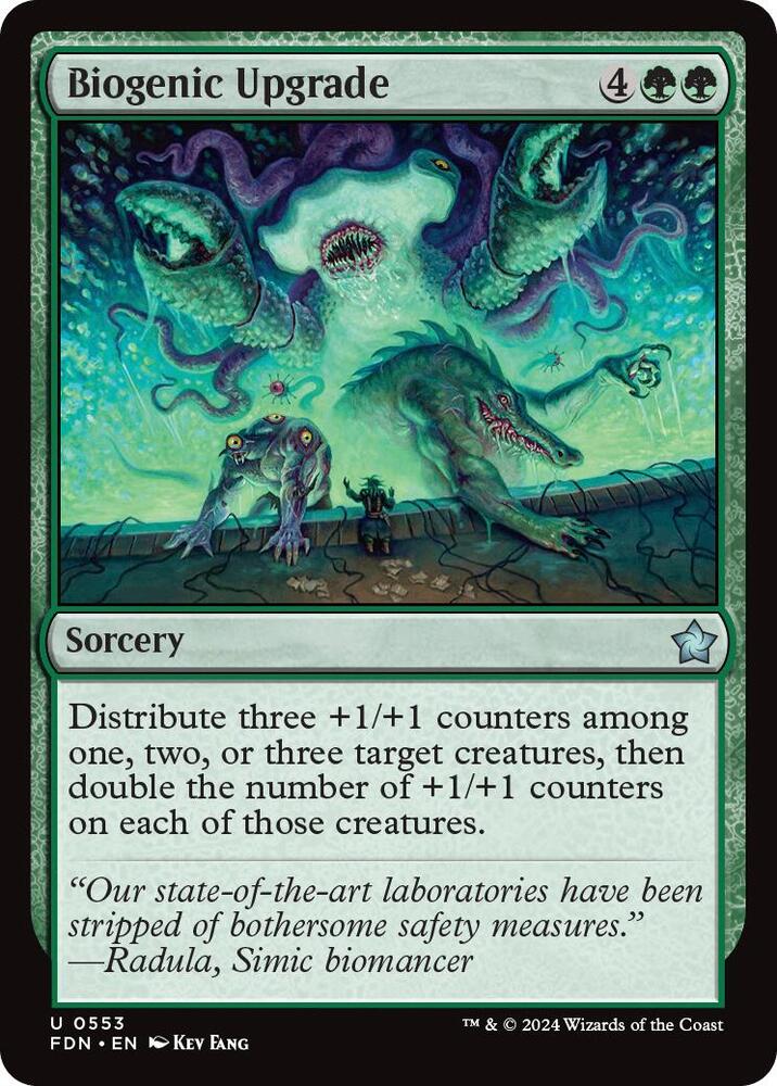 Biogenic Upgrade 553 card from Foundations