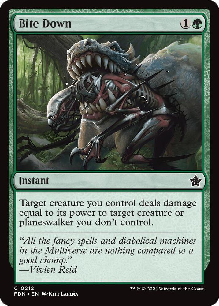 Bite Down 212 card from Foundations