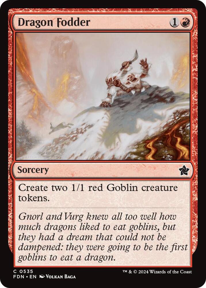Dragon Fodder 535 card from Foundations