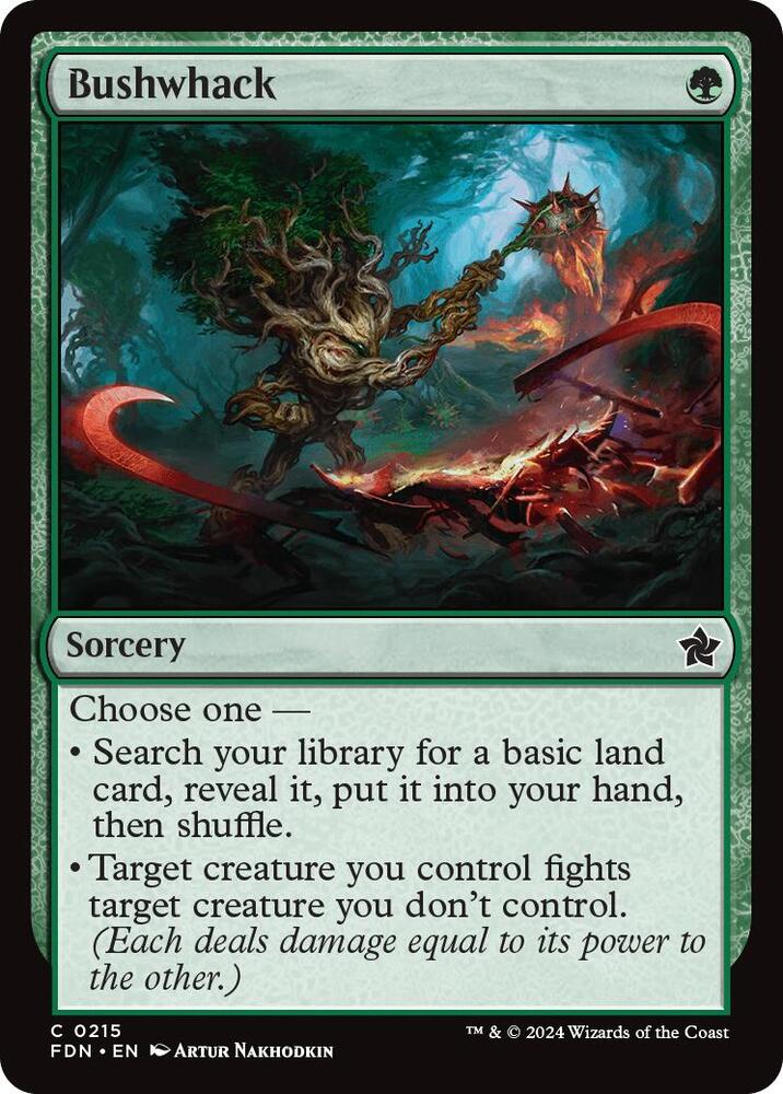 Bushwhack 215 card from Foundations