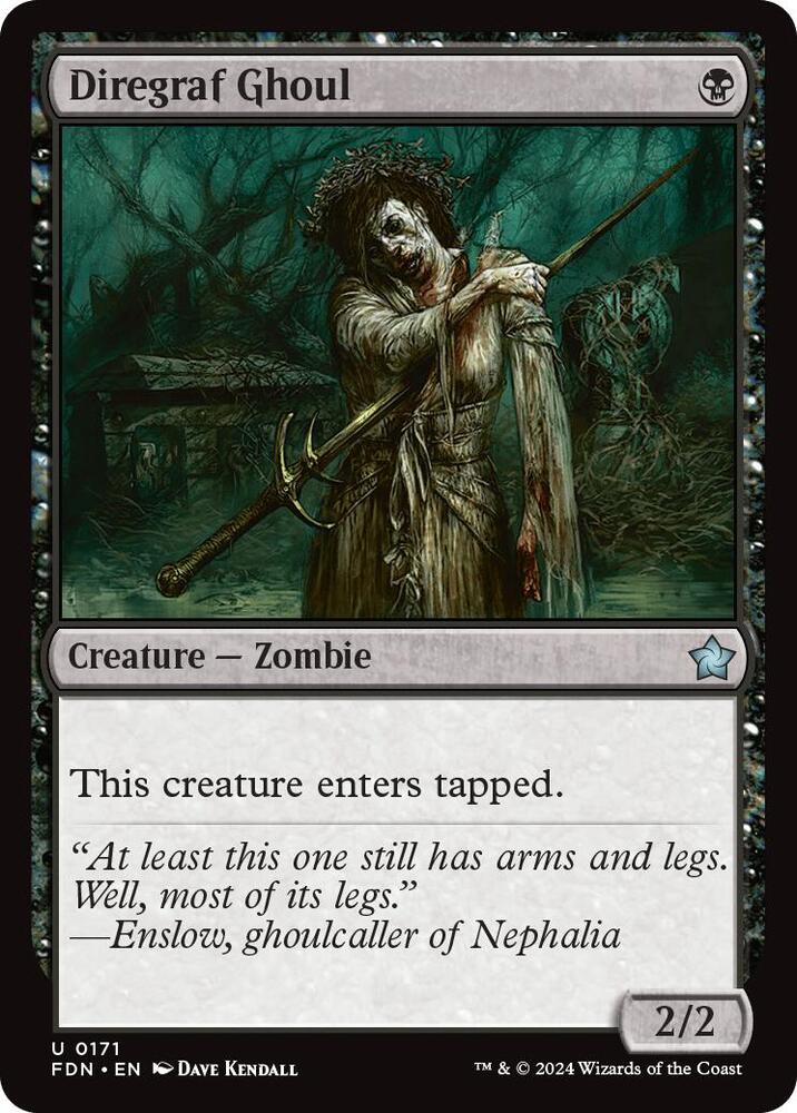 Diregraf Ghoul 171 card from Foundations