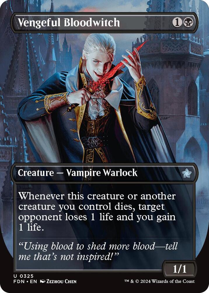 Vengeful Bloodwitch (Borderless) 325 card from Foundations