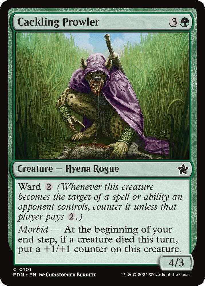 Cackling Prowler 101 card from Foundations