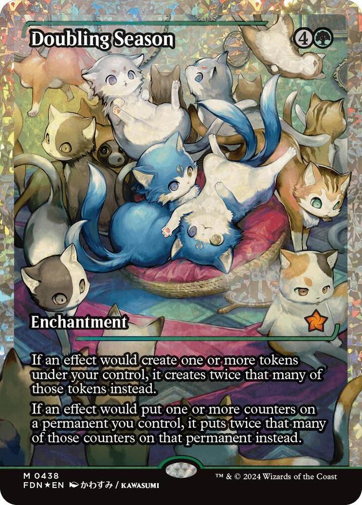 Doubling Season (Showcase) (Fracture Foil) 438 card from Foundations