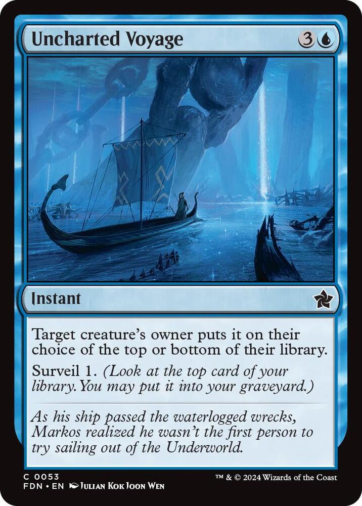Uncharted Voyage 53 card from Foundations
