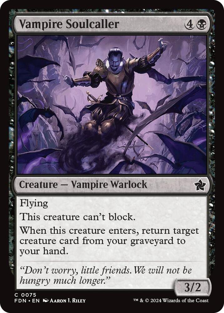 Vampire Soulcaller 75 card from Foundations