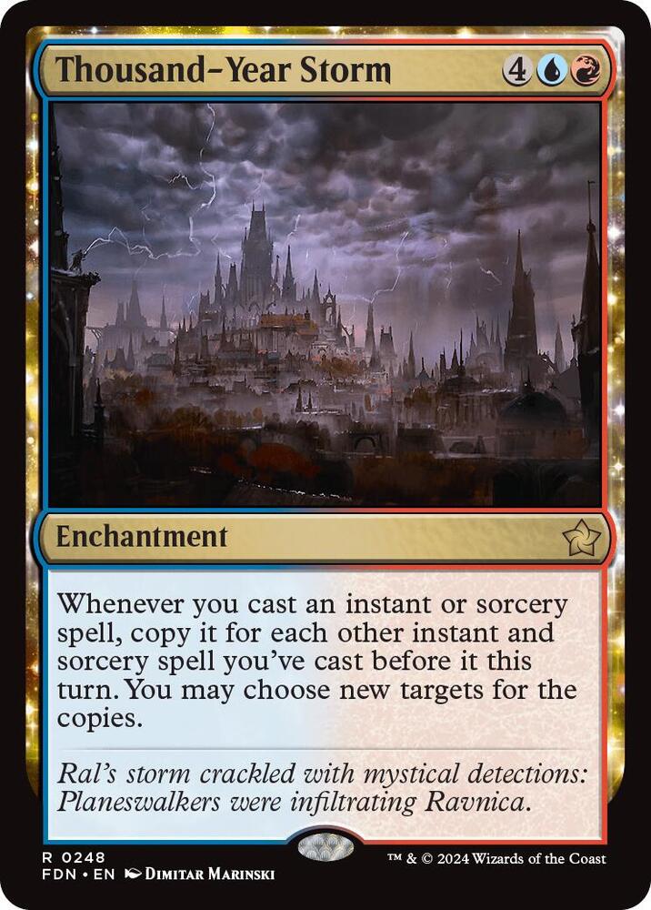 Thousand-Year Storm 248 card from Foundations