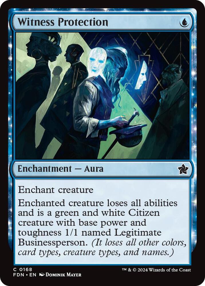 Witness Protection 168 card from Foundations