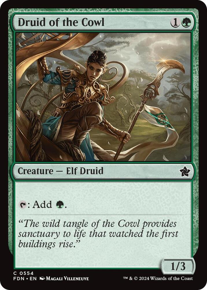 Druid of the Cowl 554 card from Foundations