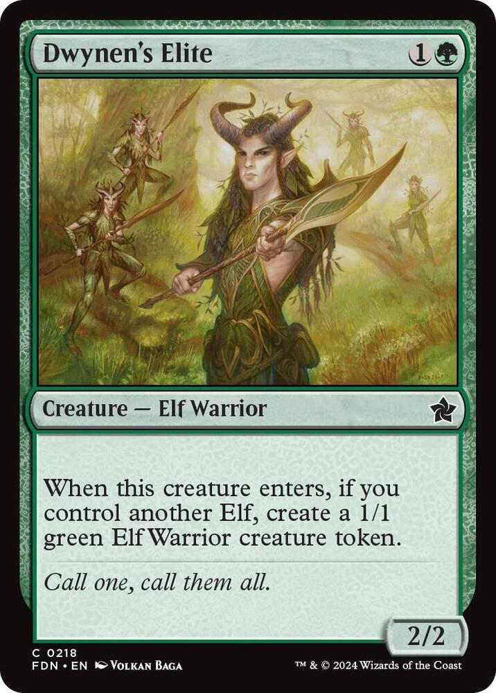 Dwynen's Elite 218 card from Foundations