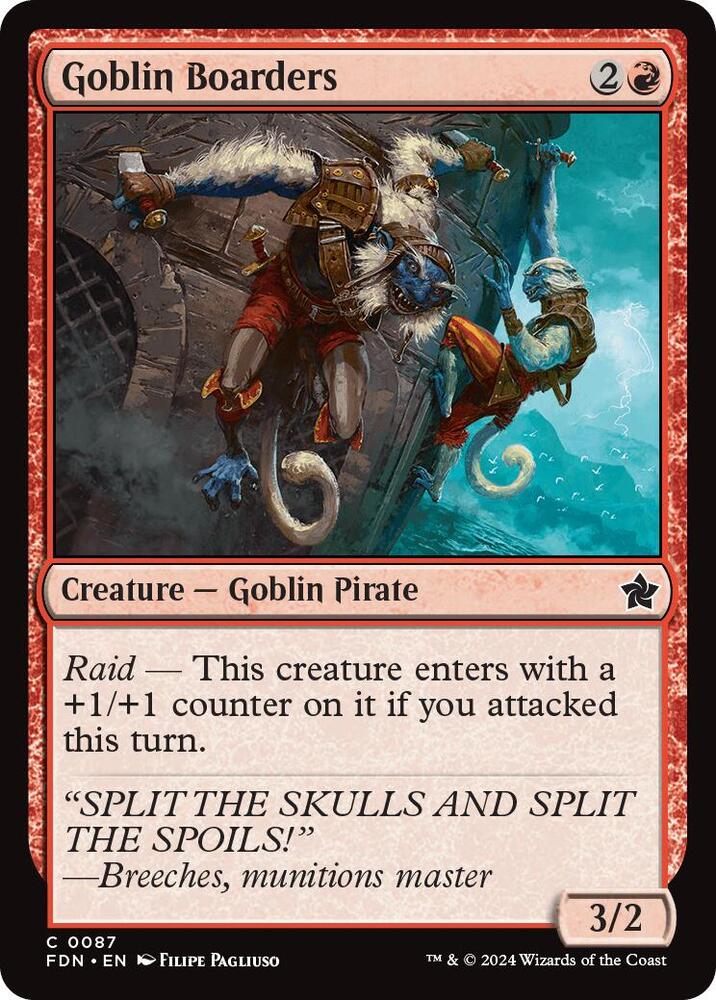 Goblin Boarders 87 card from Foundations