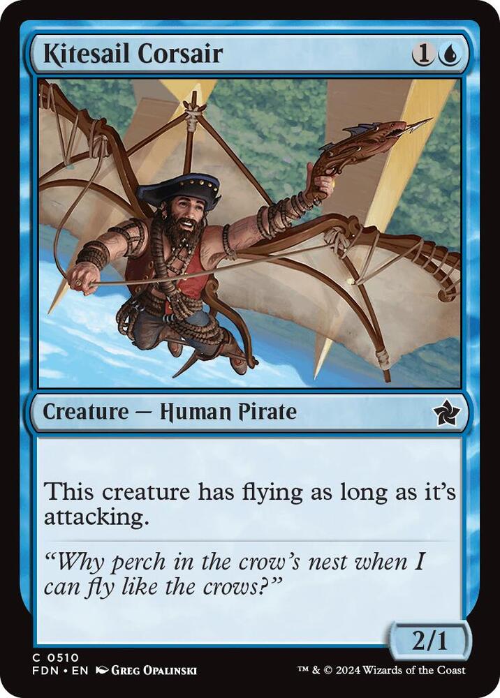 Kitesail Corsair 510 card from Foundations