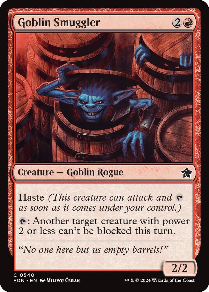 Goblin Smuggler 540 card from Foundations