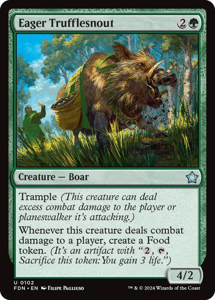 Eager Trufflesnout 102 card from Foundations
