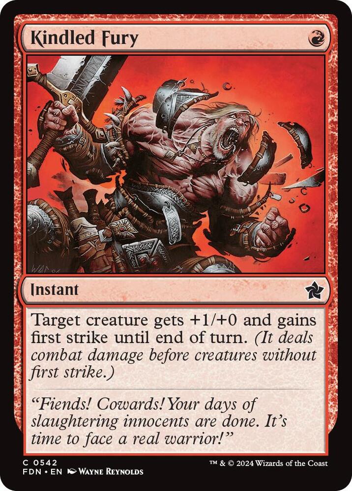 Kindled Fury 542 card from Foundations