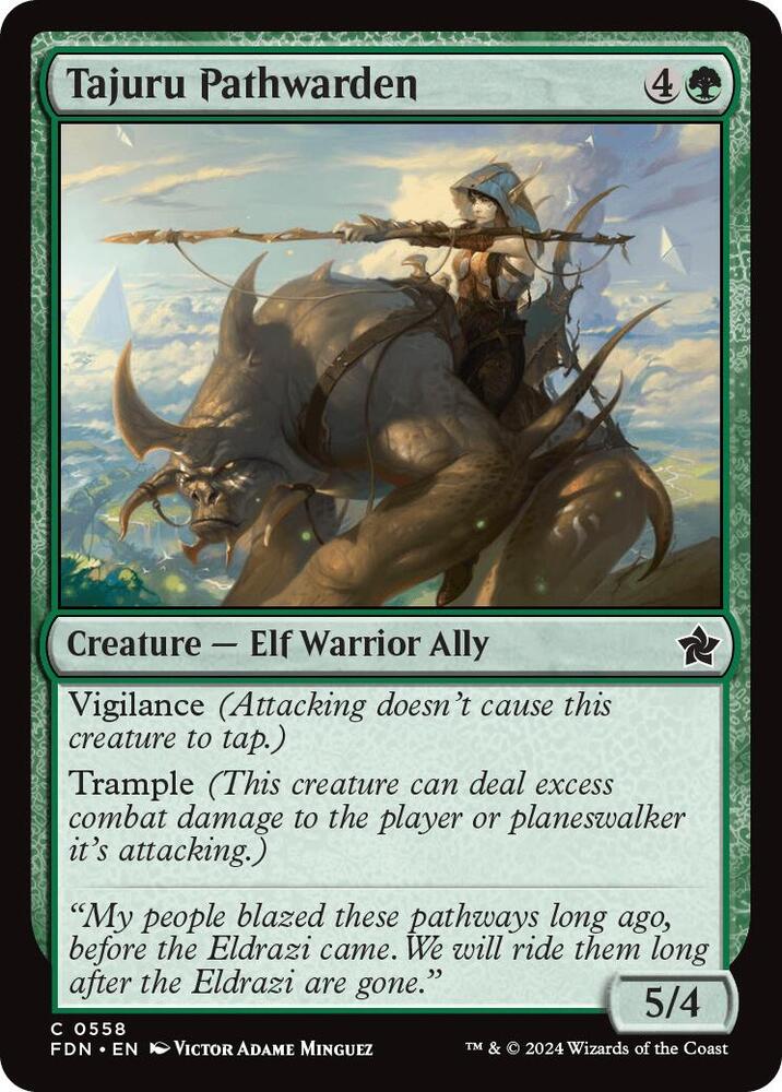 Tajuru Pathwarden 558 card from Foundations