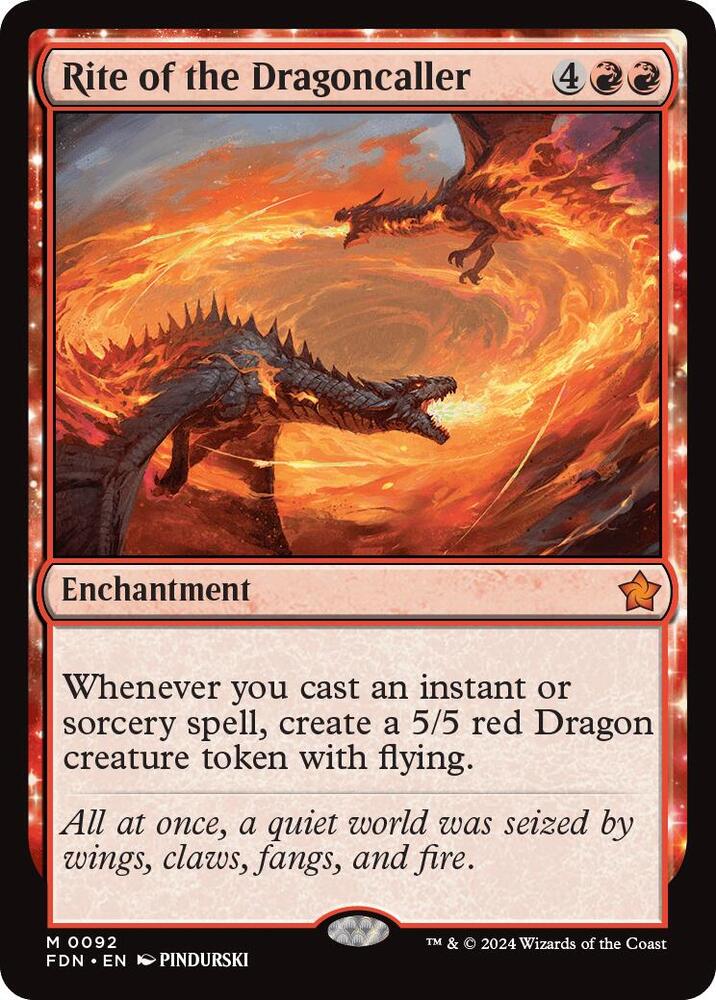 Rite of the Dragoncaller 92 card from Foundations