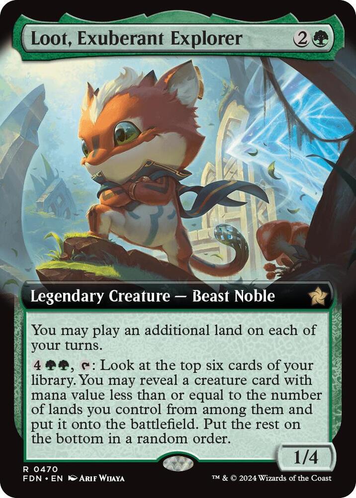 Loot, Exuberant Explorer (Extended Art) 470 card from Foundations