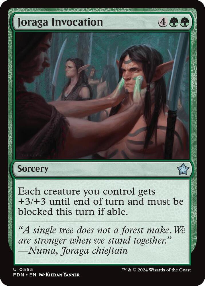 Joraga Invocation 555 card from Foundations