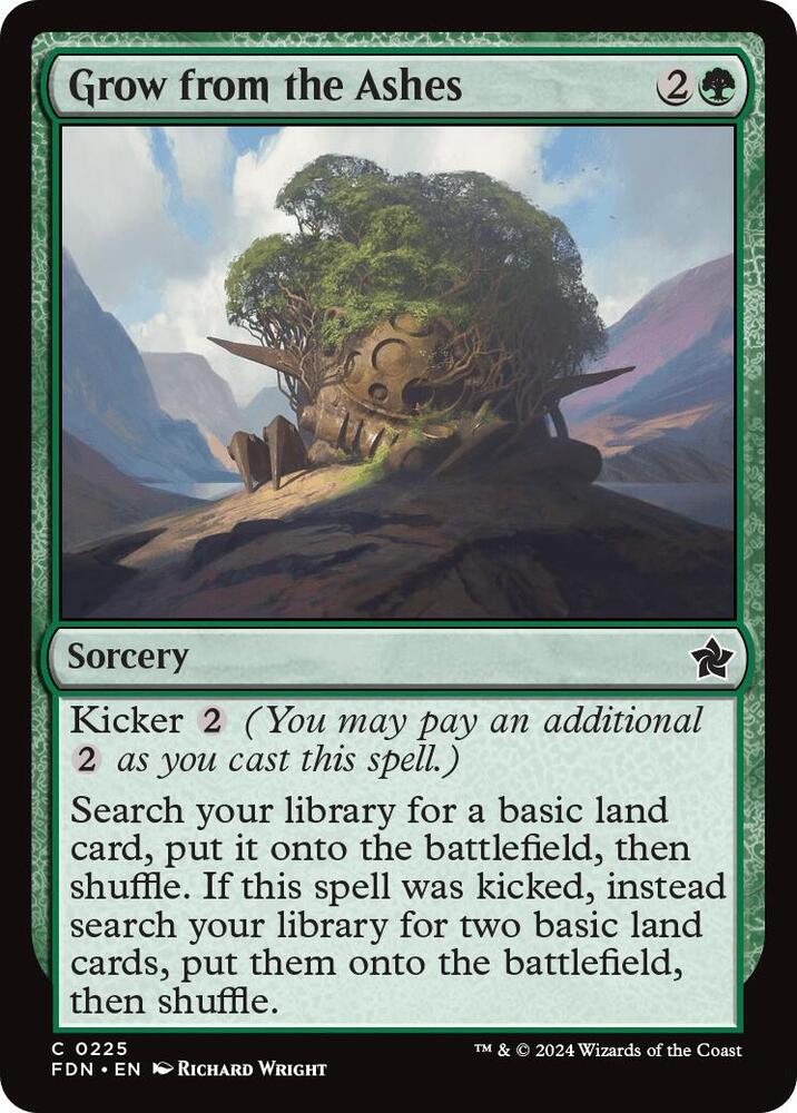 Grow from the Ashes 225 card from Foundations