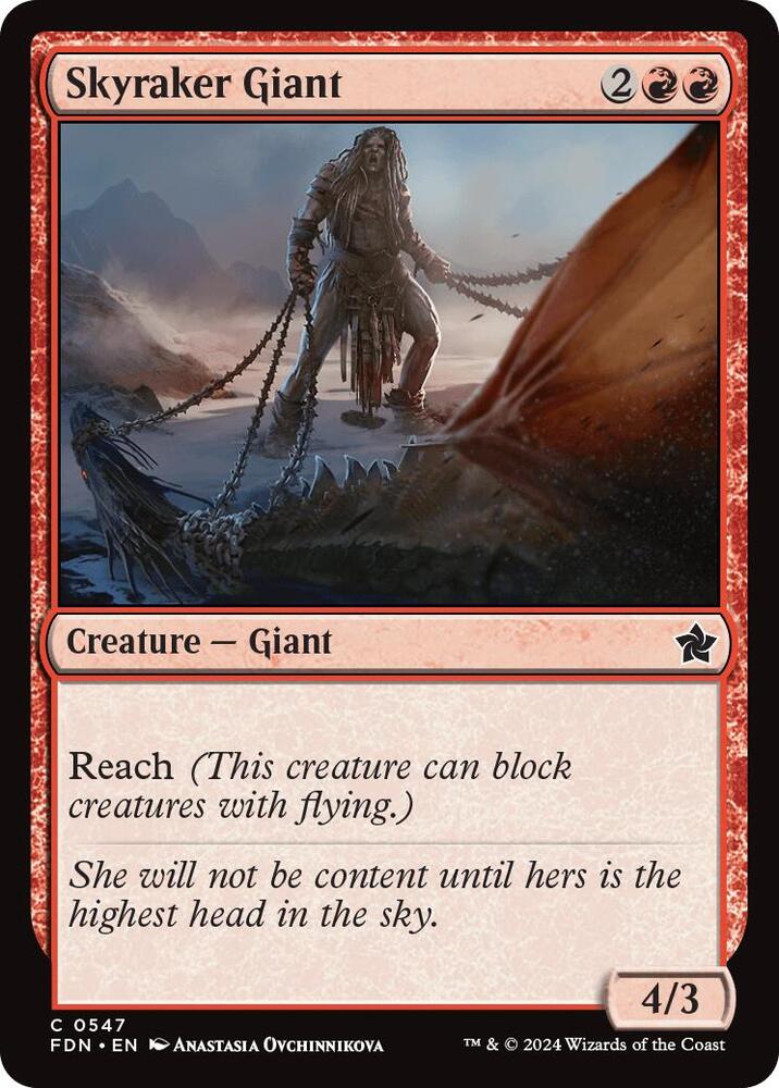 Skyraker Giant 547 card from Foundations