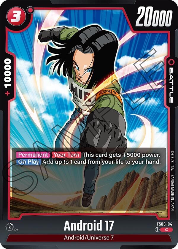 Android 17 FS06-04 card from Starter Deck 6: Son Goku (Mini)