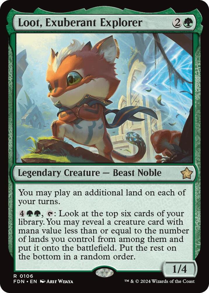 Loot, Exuberant Explorer 106 card from Foundations