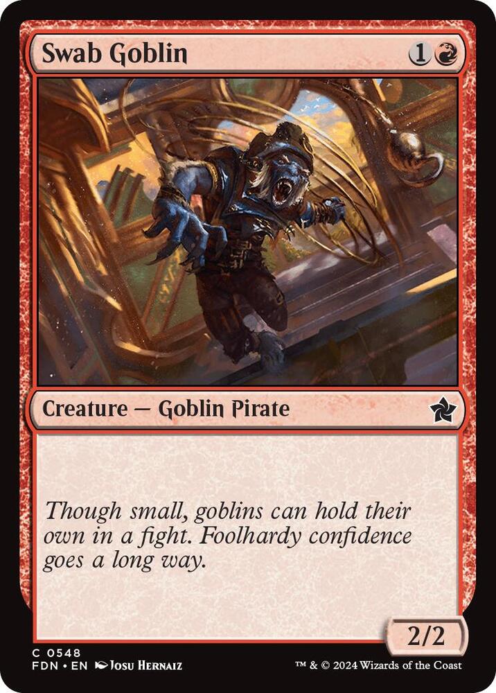 Swab Goblin 548 card from Foundations