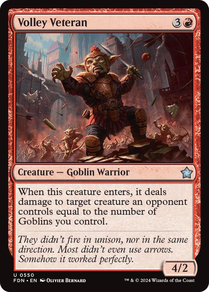 Volley Veteran 550 card from Foundations