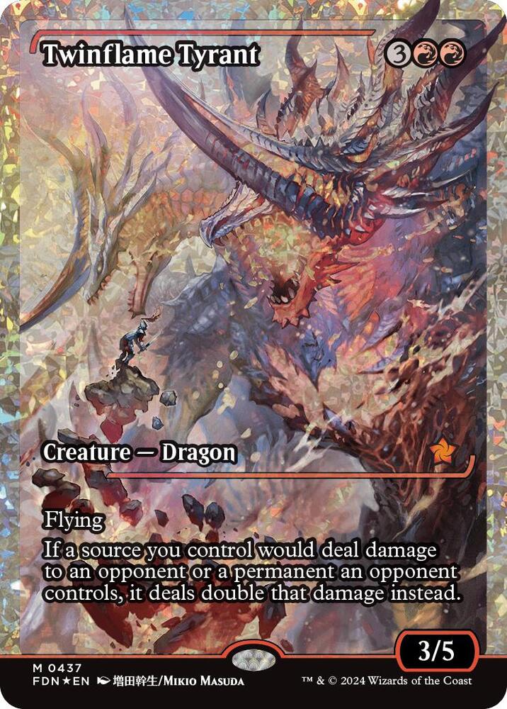 Twinflame Tyrant (Showcase) (Fracture Foil) 437 card from Foundations