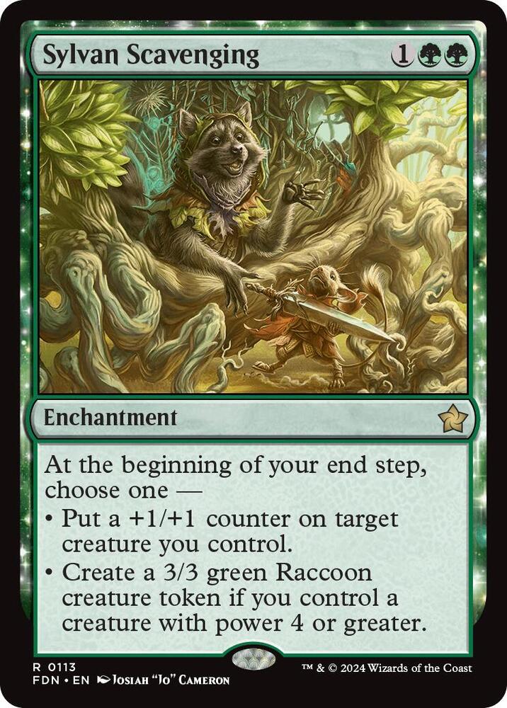 Sylvan Scavenging 113 card from Foundations