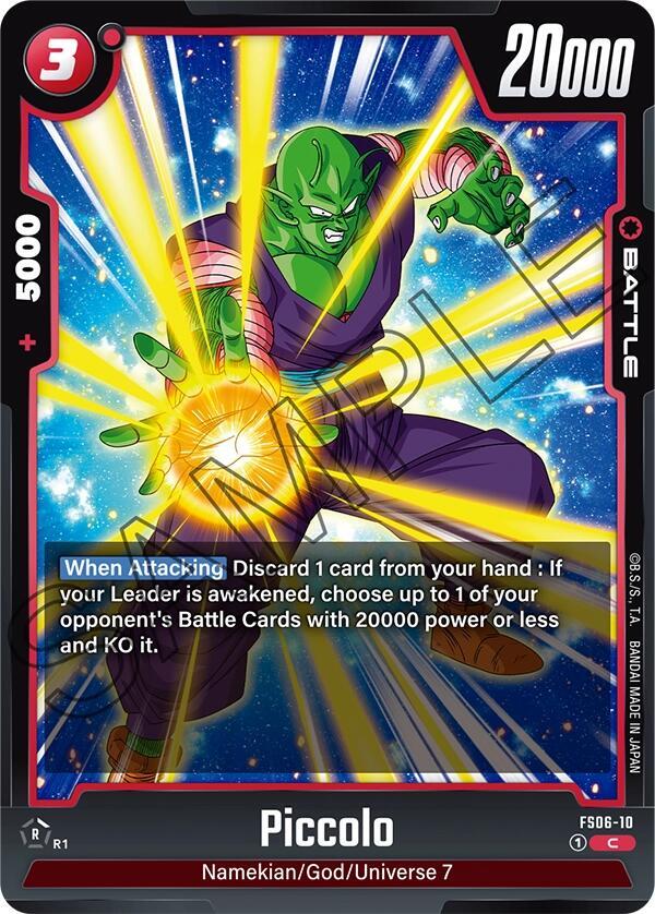 Piccolo FS06-10 card from Starter Deck 6: Son Goku (Mini)