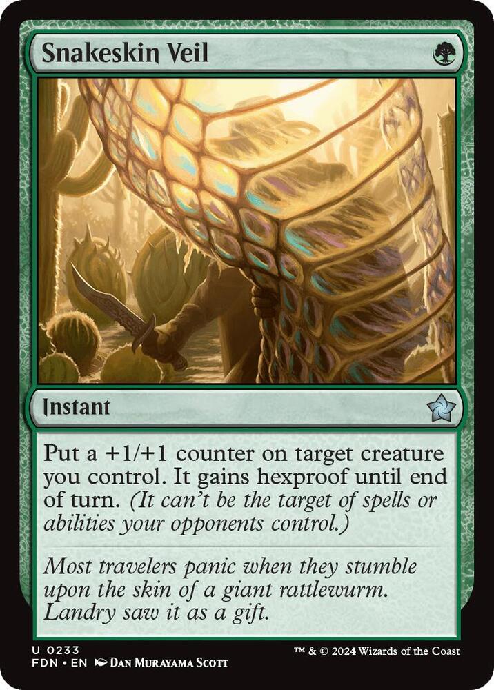 Snakeskin Veil 233 card from Foundations