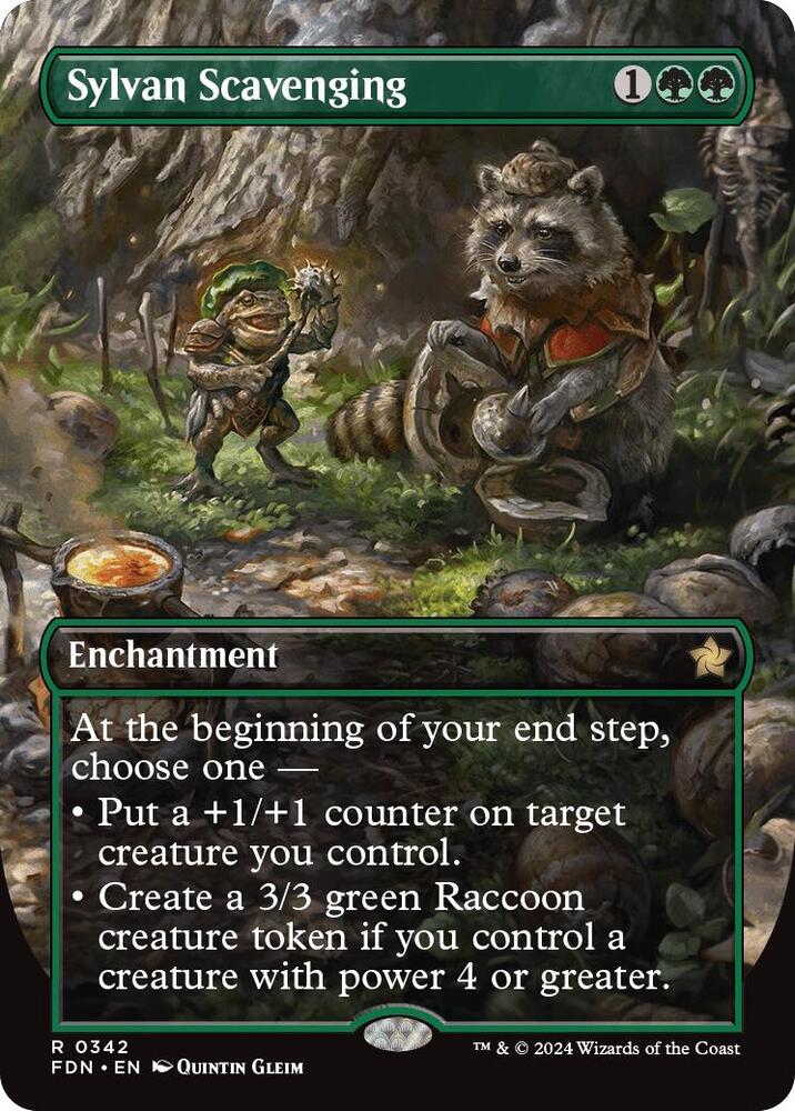 Sylvan Scavenging (Borderless) 342 card from Foundations