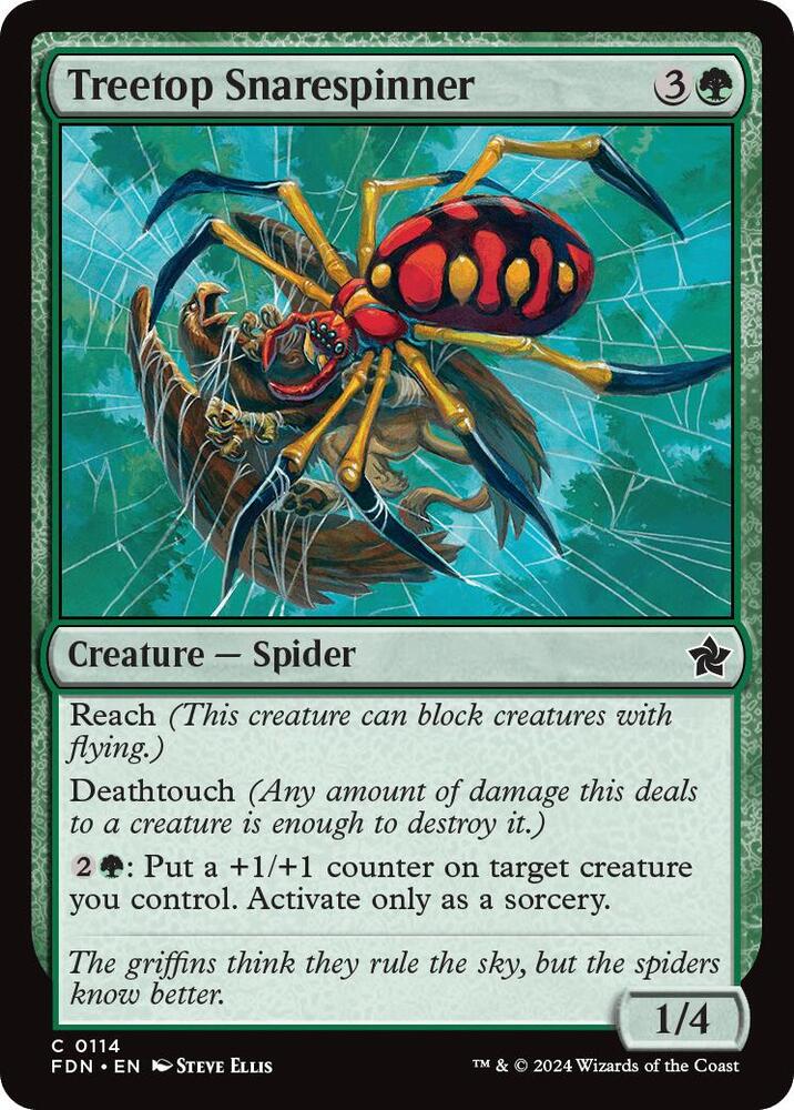 Treetop Snarespinner 114 card from Foundations
