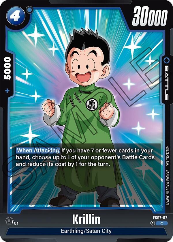 Krillin FS07-02 card from Starter Deck 7: Vegeta (Mini)