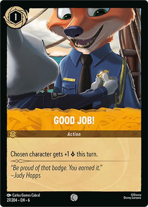 Good Job! 27/204 card from Azurite Sea