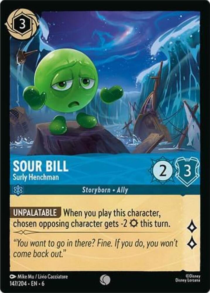 Sour Bill - Surly Henchman 147/204 card from Azurite Sea