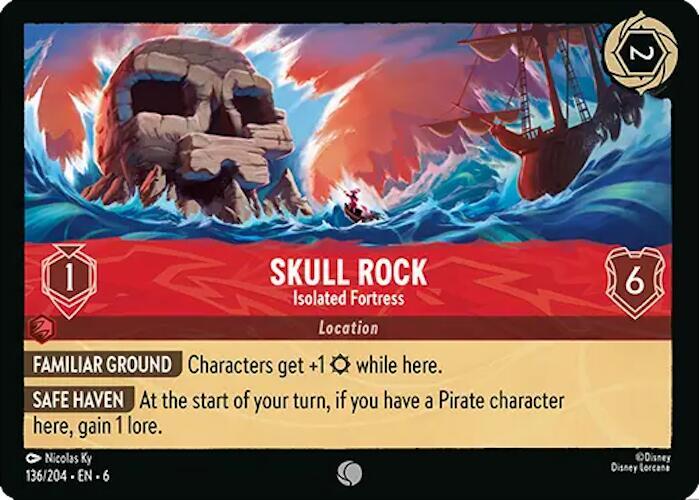 Skull Rock - Isolated Fortress 136/204 card from Azurite Sea
