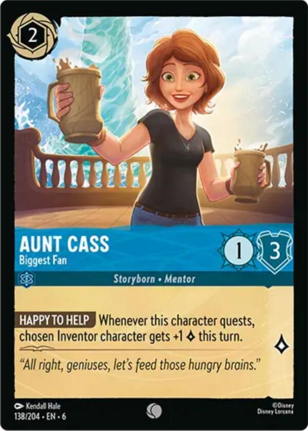 Aunt Cass - Biggest Fan 138/204 card from Azurite Sea