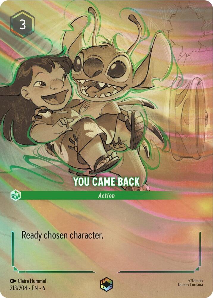 You Came Back (Enchanted) 213/204 card from Azurite Sea