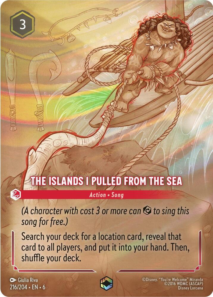 The Islands I Pulled From The Sea (Enchanted) 216/204 card from Azurite Sea