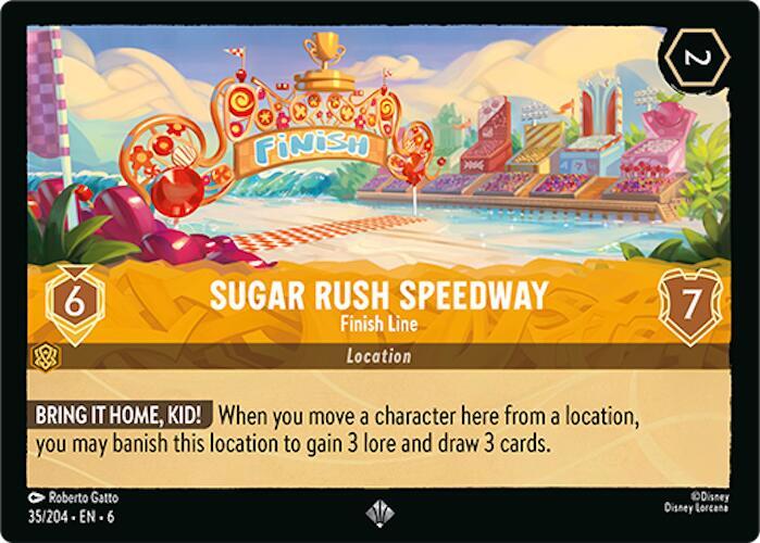 Sugar Rush Speedway - Finish Line 35/204 card from Azurite Sea