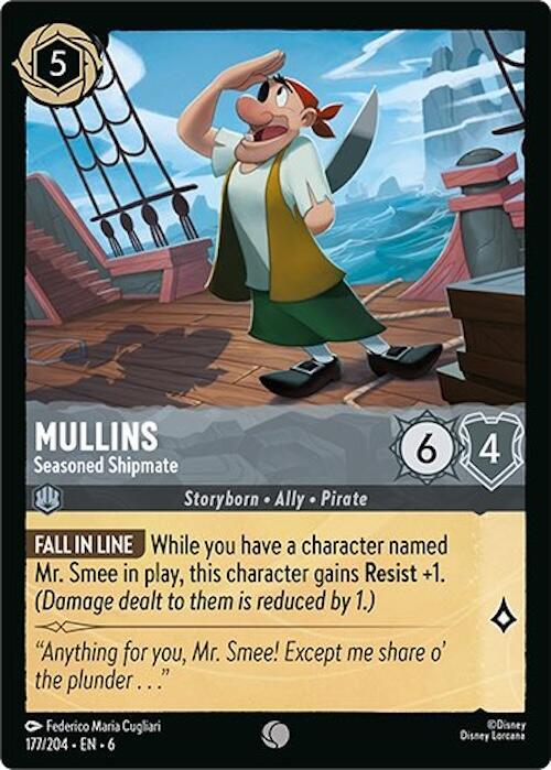 Mullins - Seasoned Shipmate 177/204 card from Azurite Sea